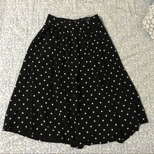 Forever 21 polka midi skirt
